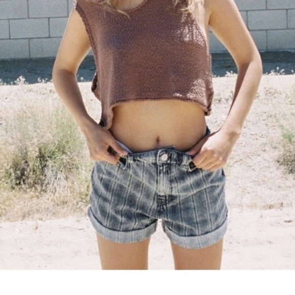 Urban Outfitters Pants - Urban Outfitters Stripped Denim Mom Shorts Size 30